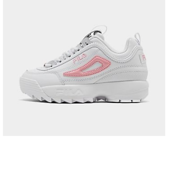 fila disruptor ii all white